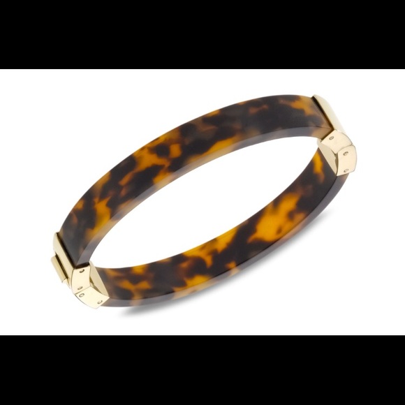 MICHAEL KORS -NWT -Hinged Tortoise Shell Bangle - Picture 2 of 5
